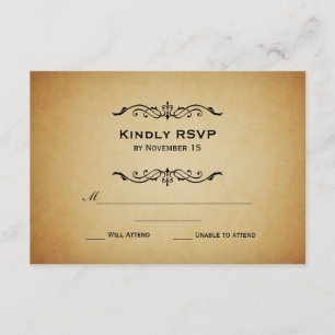 Vintage Marquis Wedding RSVP