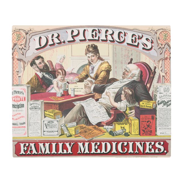 Vintage Medicina familiar Publicidad Arte médico (Anverso)