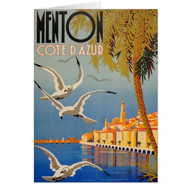 Vintage Menton CoTe D'azur (Frente)