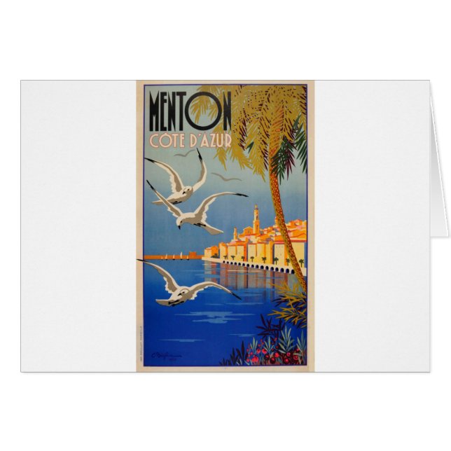 Vintage Menton CoTe D'azur (Anverso (Horizontal))