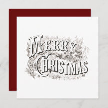 VINTAGE "MERRY CHRISTMAS" NAVIDADES GREETING CARD