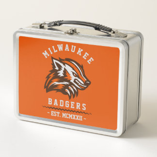 Vintage Moderno Milwaukee Badgers Est. Naranja