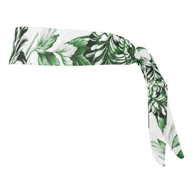 Vintage moderno verde Toile floral botánico del (Girar 90)