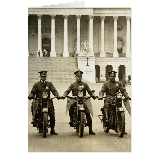 Vintage Motorcycle Cops de los años 20 (Frente)