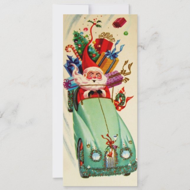 Vintage navidad en auto (Anverso)