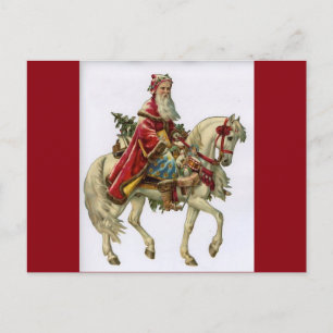 Vintage navidad en caballo