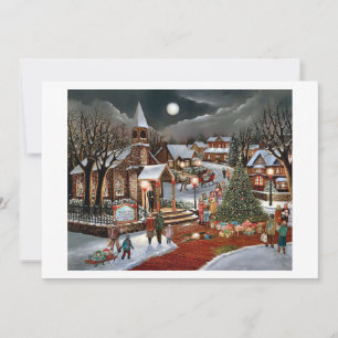 Vintage navidad nevada