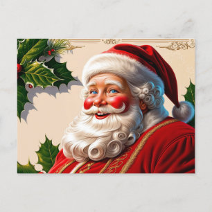 Vintage Navidad Santa Claus Sonriendo