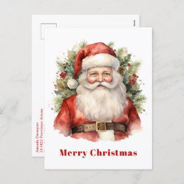 Vintage Navidad Santa Claus Sonriendo