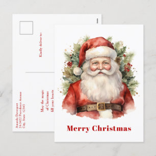 Vintage Navidad Santa Claus Sonriendo