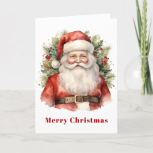 Vintage Navidad Santa Claus Sonriendo