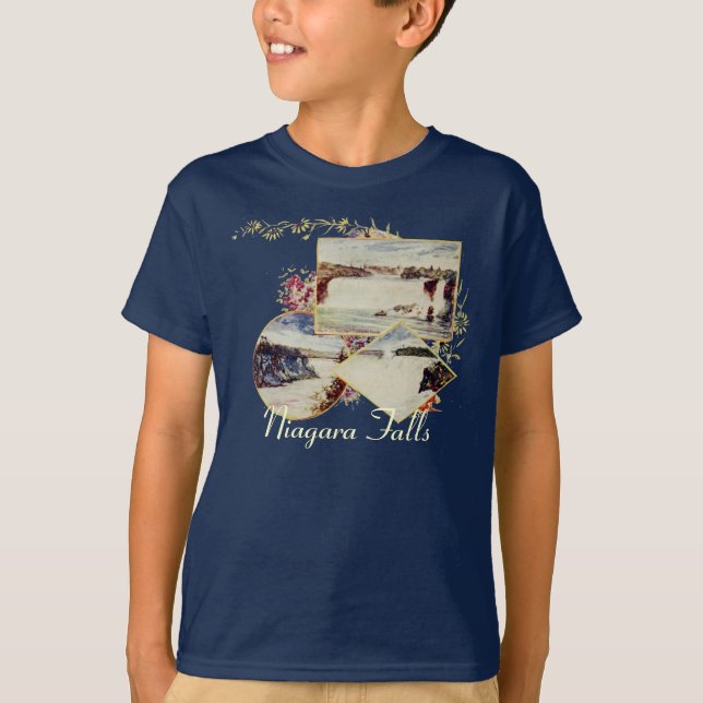 Vintage Niagara Falls Camisa de Niños de Verano (Anverso)
