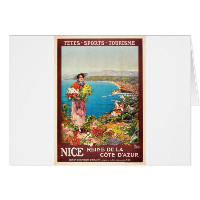 Vintage Nice Reine Cote D'Azur (Anverso (Horizontal))