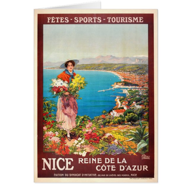 Vintage Nice Reine Cote D'Azur (Frente)