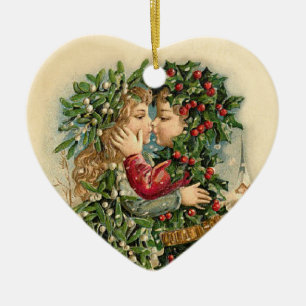 Vintage nuestro primer ornamento del navidad