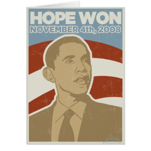 Vintage Obama ganado "esperanza"