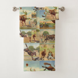 Vintage Oeste Rodeo Eventos Cowboys Horses Bulls