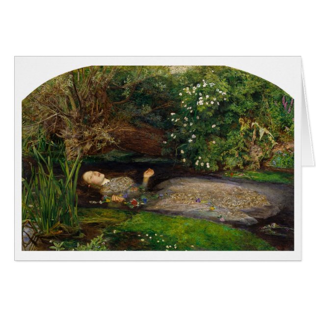 Vintage - Ofelia por Millais, (Anverso (Horizontal))