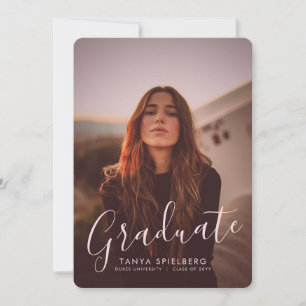Vintage Overlay 1 Graduación Invitación