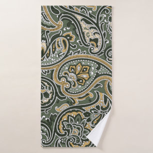 vintage Paisley patrón étnico oriental sin foco p