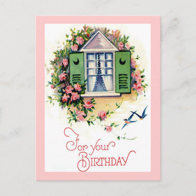 Vintage para tu tarjeta de cumpleaños (Anverso)