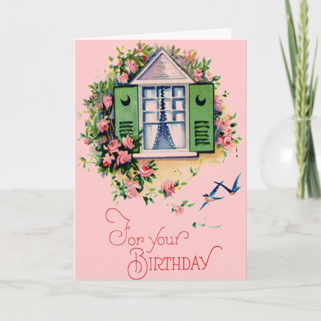 Vintage para tu tarjeta de cumpleaños (Anverso)