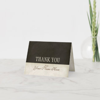 Vintage Parchment Look Business Gracias Notas