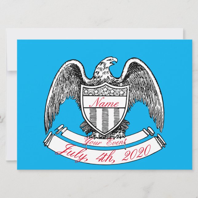 Vintage Patriótica Eagle PlaqueThunder_Cove (Anverso)
