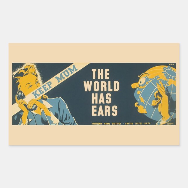 Vintage pegatinas de "Mantener la Mamá" (Anverso)