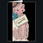 Vintage Poodle Daughter<br><div class="desc">Adorable vintage Poodle image.</div>