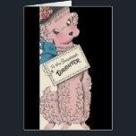 Vintage Poodle Daughter<br><div class="desc">Adorable vintage Poodle image.</div>