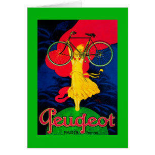 Vintage PosterEurope de la bicicleta de Peugeot