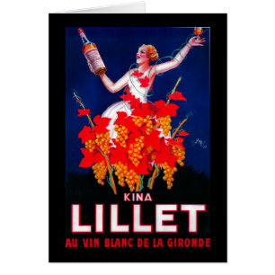 Vintage PosterEurope de Lillet de las kinas