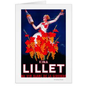 Vintage PosterEurope de Lillet de las kinas