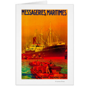 Vintage PosterEurope de Messageries Maritimes