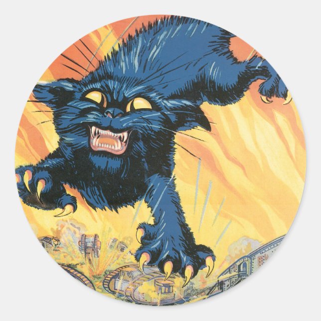 Vintage Posters de guerra pegatinas - ¡TANQUES! (Anverso)