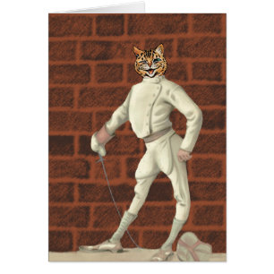 vintage que cerca el gato