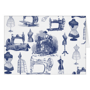 Vintage que cose Toile