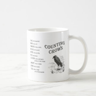 Vintage que cuenta la taza de la rima del cuervo