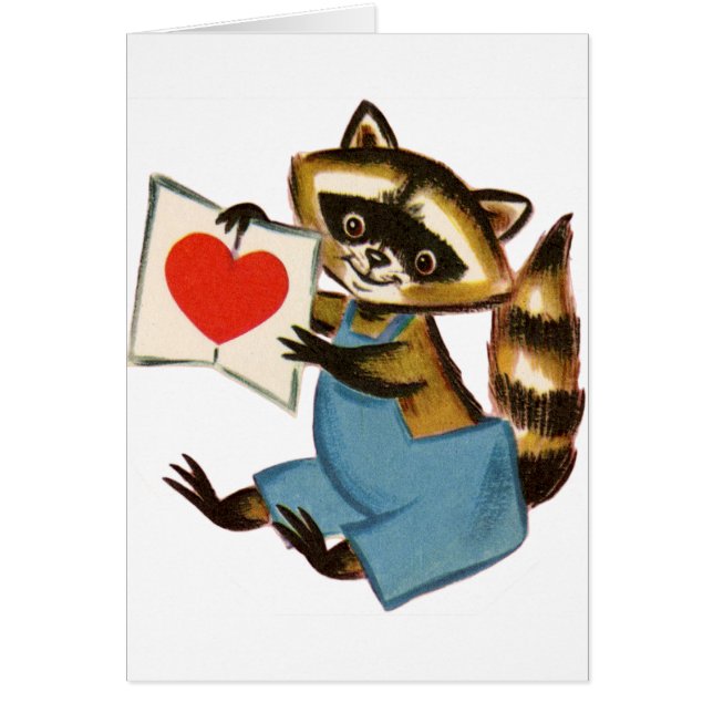 Vintage Raccoon Love (Frente)