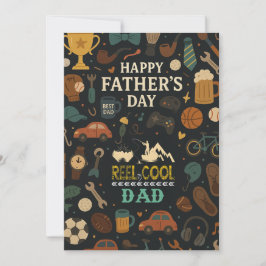 Vintage Reel Guay Dad Fathers Day Tarjetas de rega