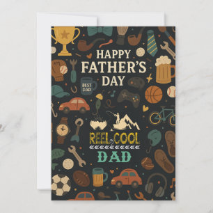 Vintage Reel Guay Dad Fathers Day Tarjetas de rega
