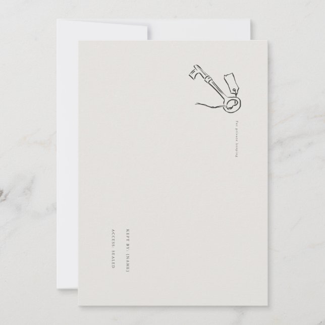 Vintage Regency Inspired Sealed Key (Anverso)