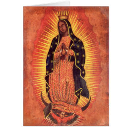 Vintage Religión Virgen María Nuestra Señora de Gu