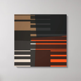 Vintage Retro Coloridas Rayas Patrón de arte