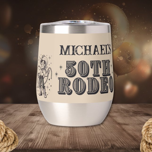 Vintage Retro Cowboy Rodeo 50 cumpleaños (Subido por el creador)