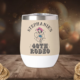 Vintage Retro Cowgirl 40° Fiesta de cumpleaños