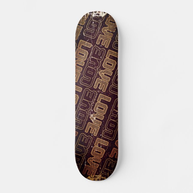 Vintage Retro Love - Skateboard (Anverso)