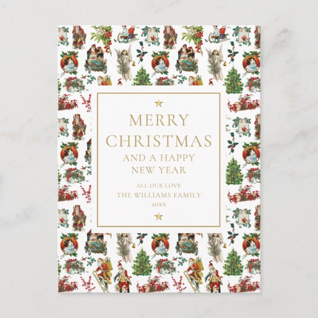 Vintage Retro Navidad Holida (Anverso)