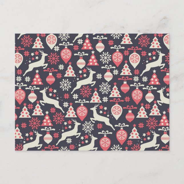 Vintage Retro Navidad vacaciones (Anverso)